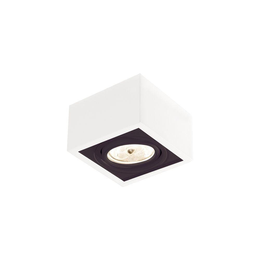 Spot de Sobrepor Newline Box AR111 GU10 Bivolt Branco e Preto