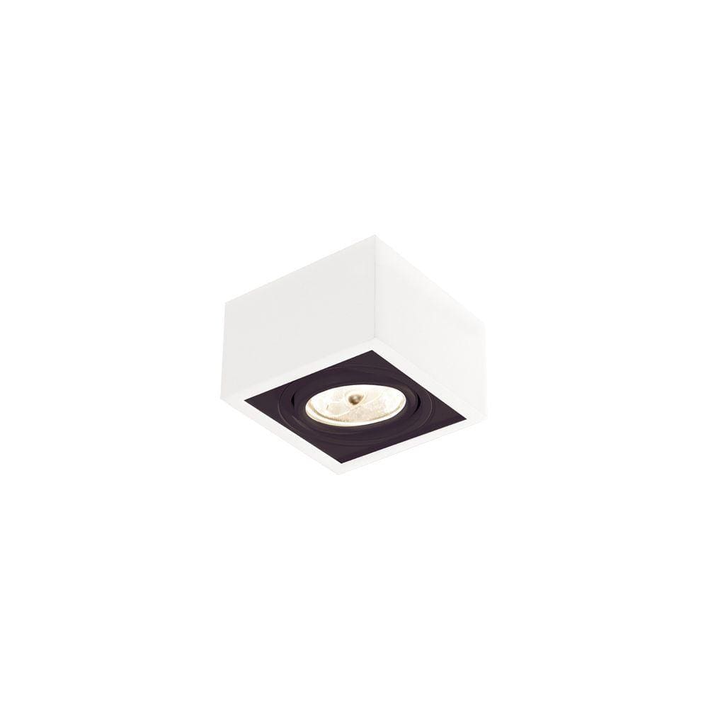Spot de Sobrepor Newline Box AR70 GU10 Bivolt Branco e Preto