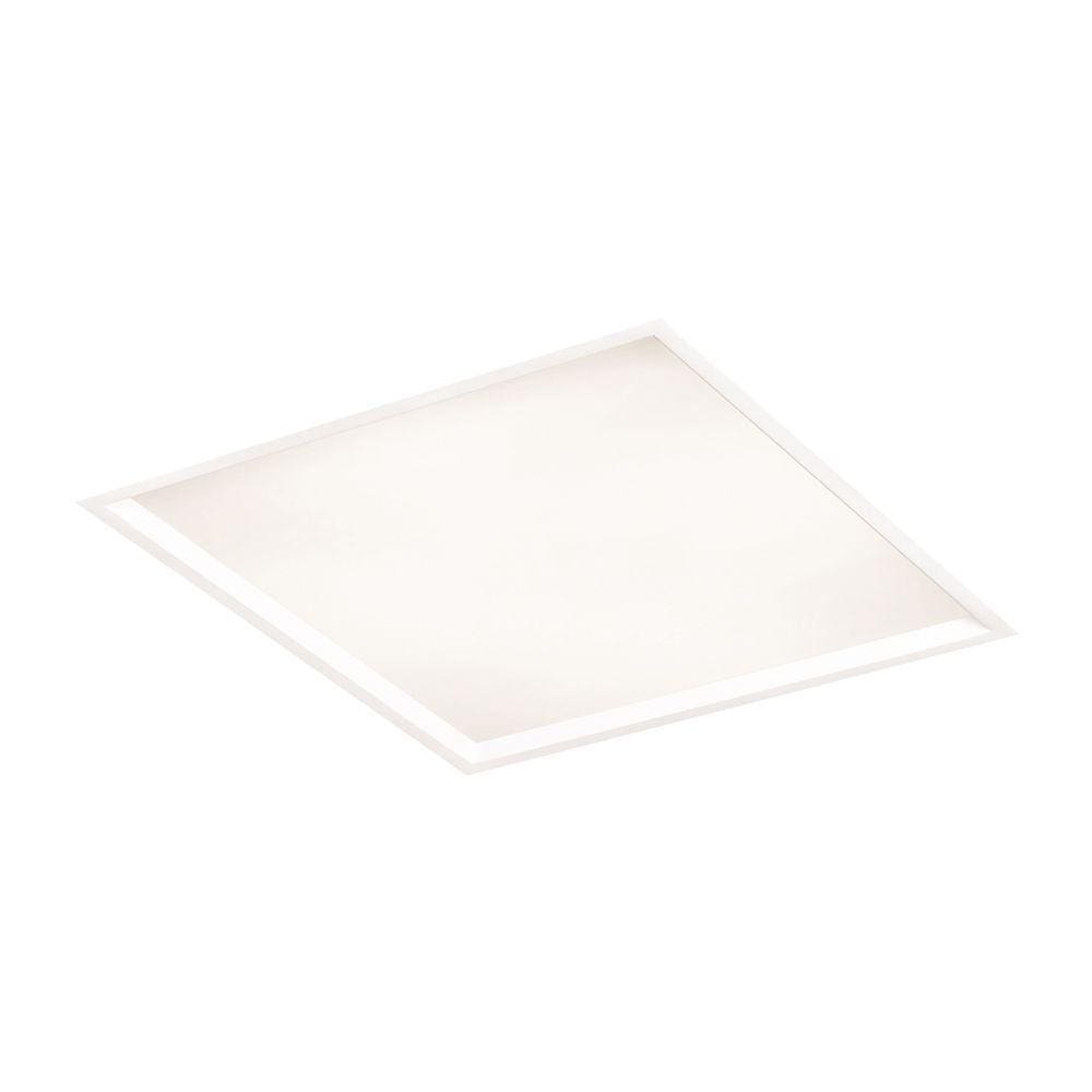 Plafon de Embutir Newline Slim II 593 Led 61cm Bivolt Branco 3000K Luz Amarela