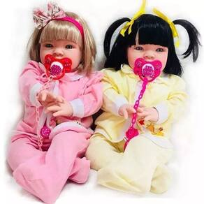 Boneca Reborn Baby Kiss Estilo Bebê Reborn Realista SID-NYL