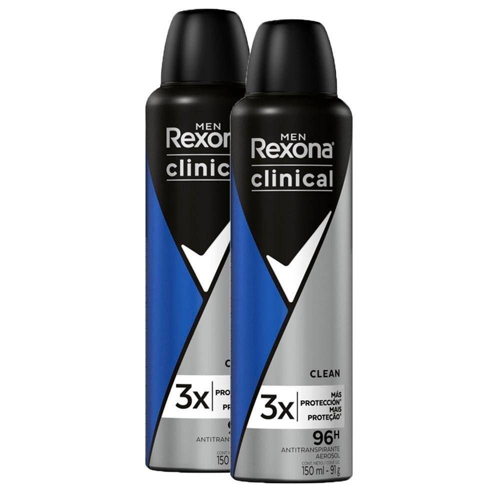 Desodorante Antitranspirante Aerossol Men Rexona Clinical | Extra