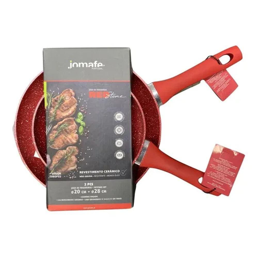 Conjunto De 2 Frigideiras Ceramica Red Stone - Jomafe