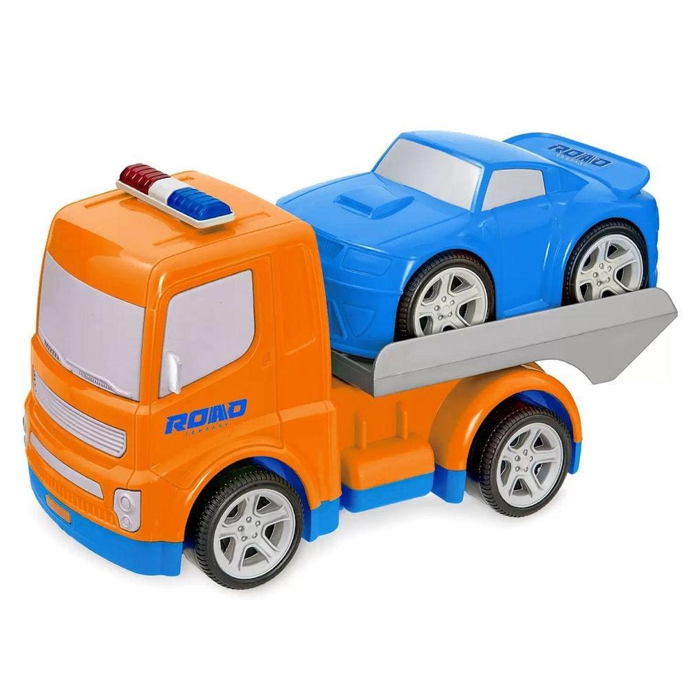 Brinquedo Caminhão Guincho Socorro c/ Carrinho Carro Sport Esporte