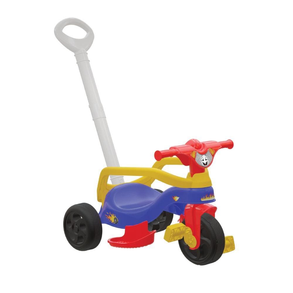 Triciclo Infantil Velotrol Motoca Brinquedo Com Empurrador Cor Unicórnio