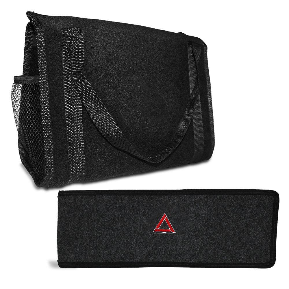 Bolsa Organizadora de Porta Malas e Capa Porta Triângulo de Sinalização Universal