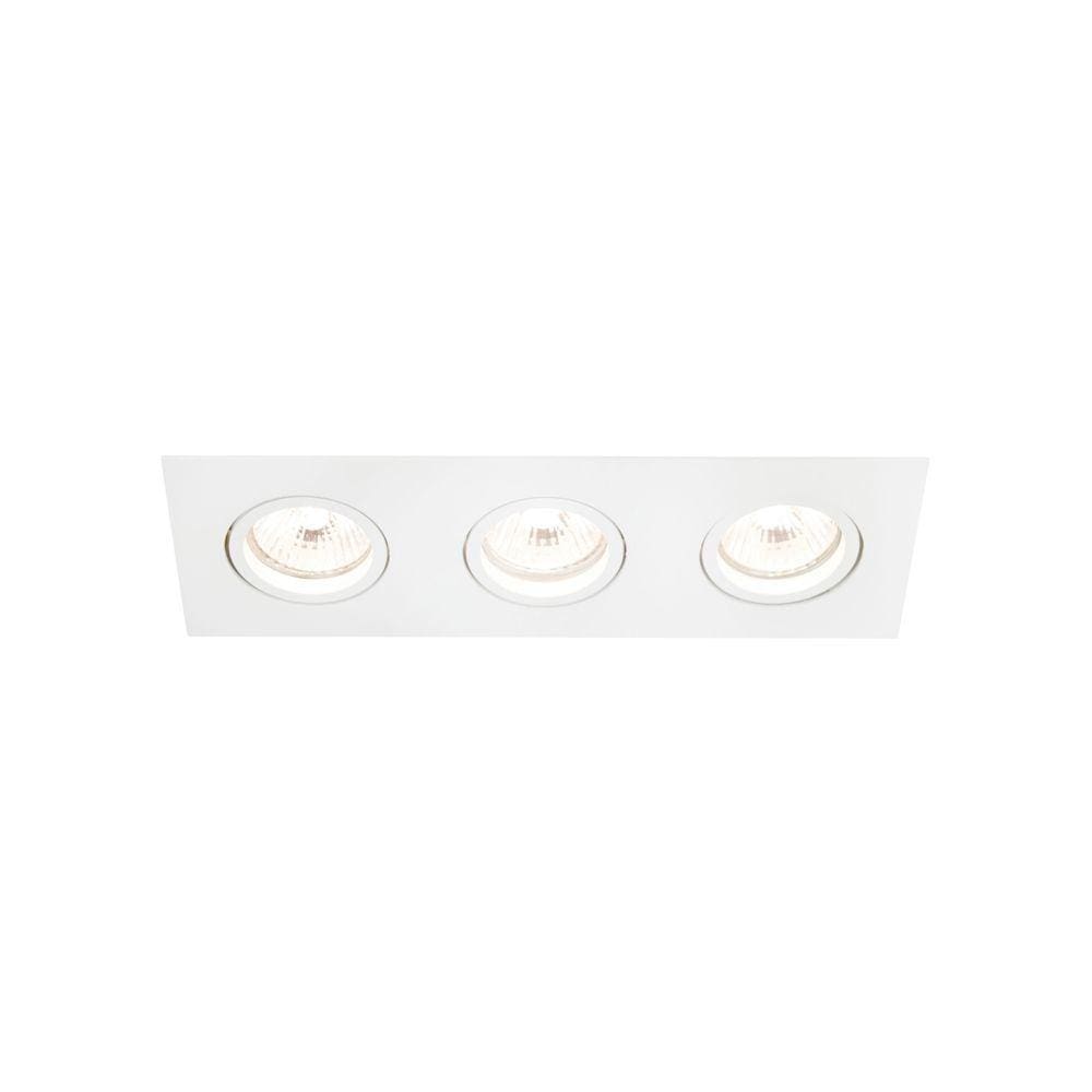 Spot de Embutir Newline Lisse II para 3 Lâmpadas Par 20 E27 Bivolt Branco