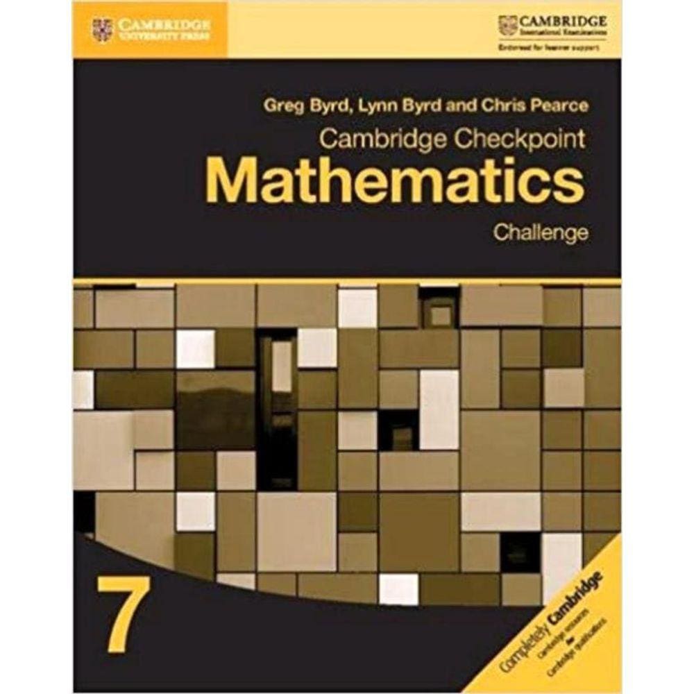 Cambridge Checkpoint Mathematics 7 Challenge Wb