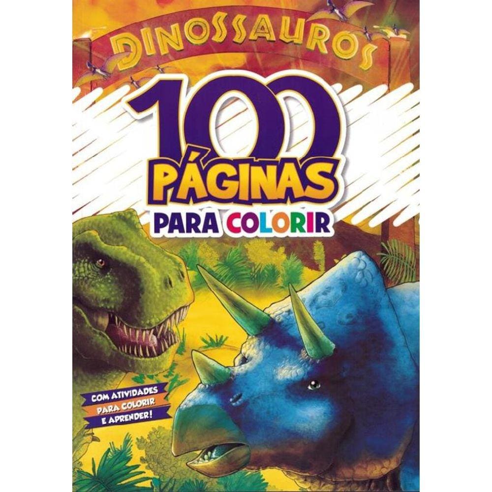 100 Paginas Para Colorir - Dinossauros