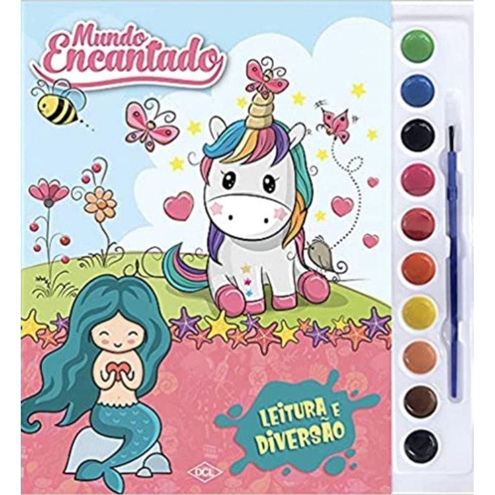 Aquarela - Mundo Encantado - Unicornios E Dragoes
