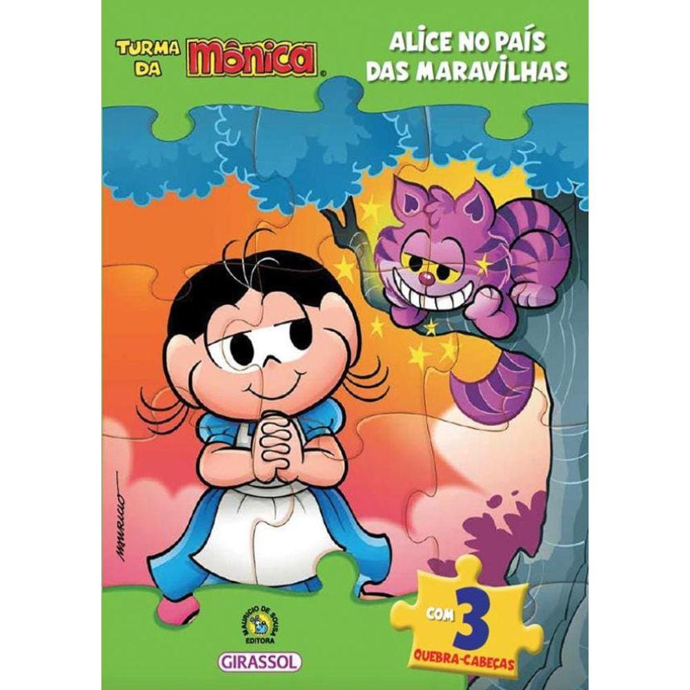 Turma Da Monica Livro Quebra-Cabeca - Alice No Pais Das Maravilhas