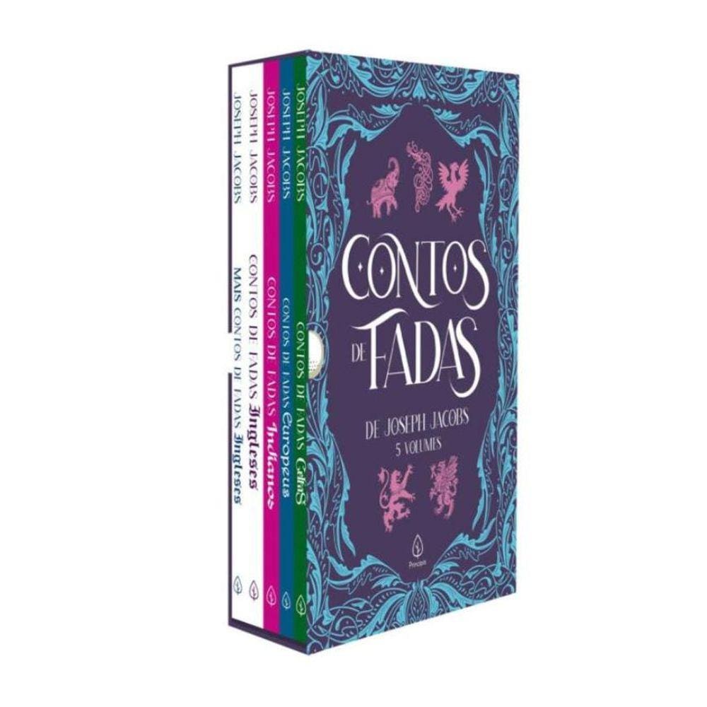 Box Contos De Fadas De Joseph Jacobs Com 5 Marcadores De Paginas