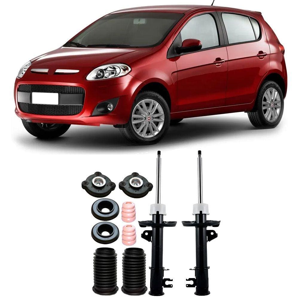 Amortecedor + Kit Batente Fiat Palio Dianteiro 2012 Até 2020 O Par