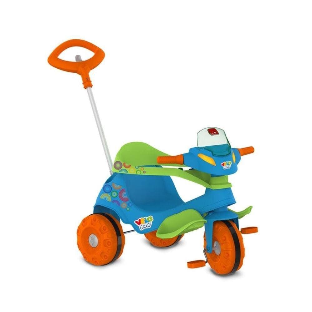 Triciclo Velobaby Azul G2 Passeio Pedal - Bandeirante 356