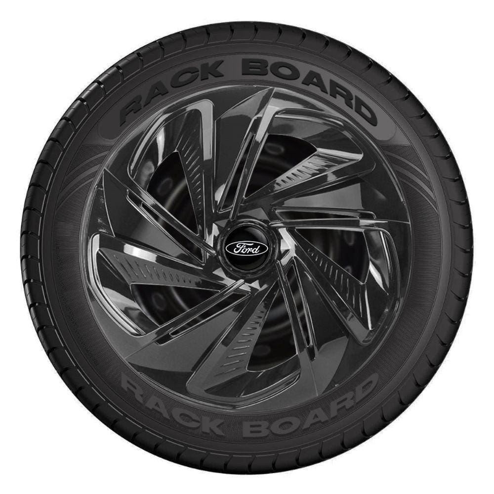 Jogo 4 Calotas Esportivas Aro 14 Nitro Black Carros Ford