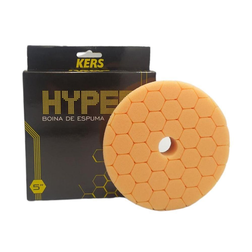 Boina de Espuma Refino Laranja Hyper 5 Polegadas Kers