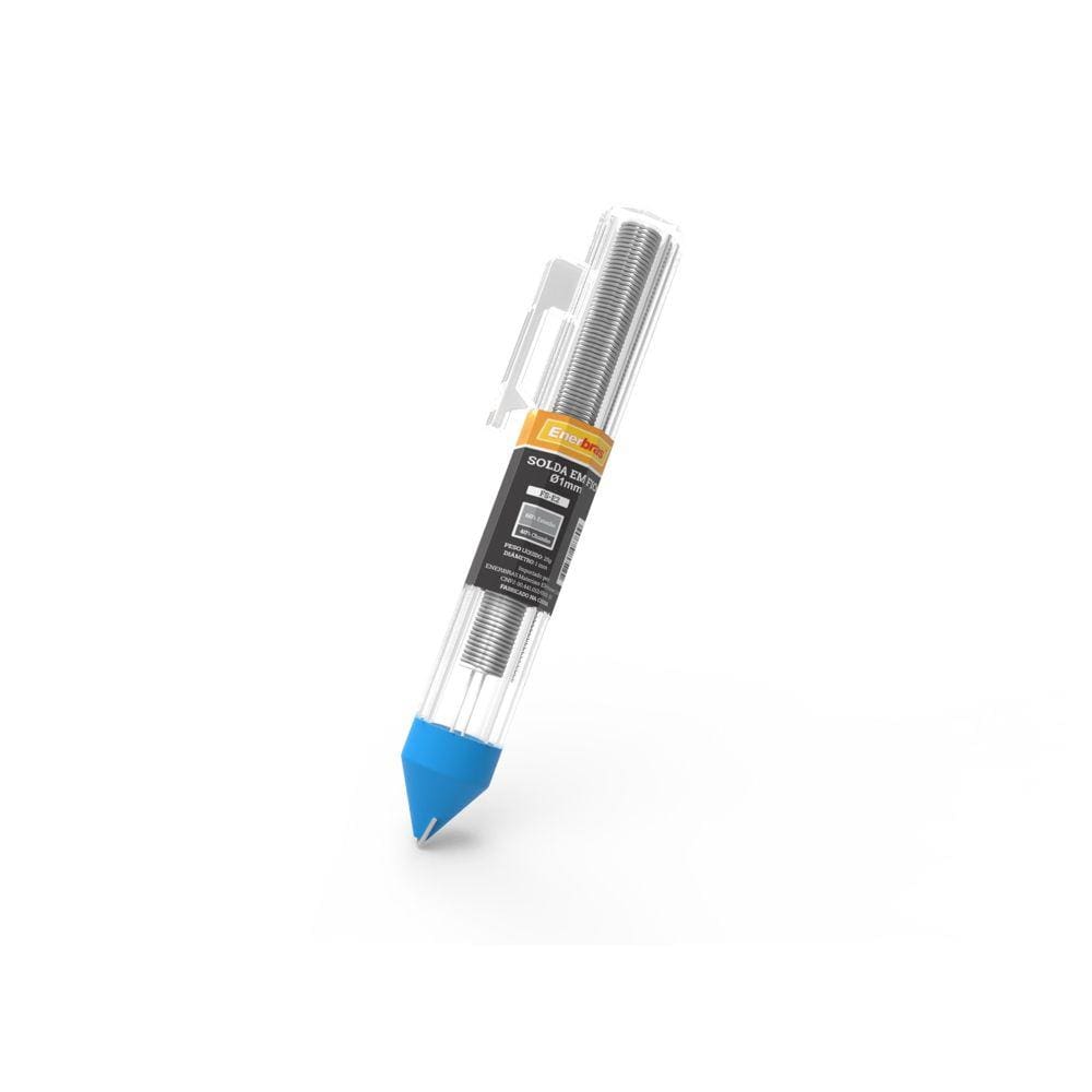 Solda Estanho Tubinho FS-E2 25GR 1MM - Enerbras