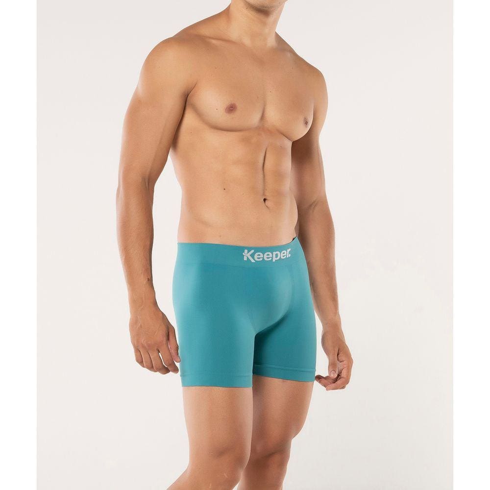 Boxer Microfibra Sem Costura Básica Keeper Poliamida 435