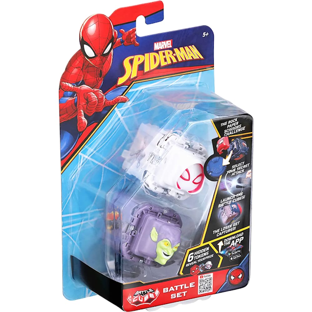 Battle Cubes Spiderman Gwen Aranha Vs. Duende Verde Estrela