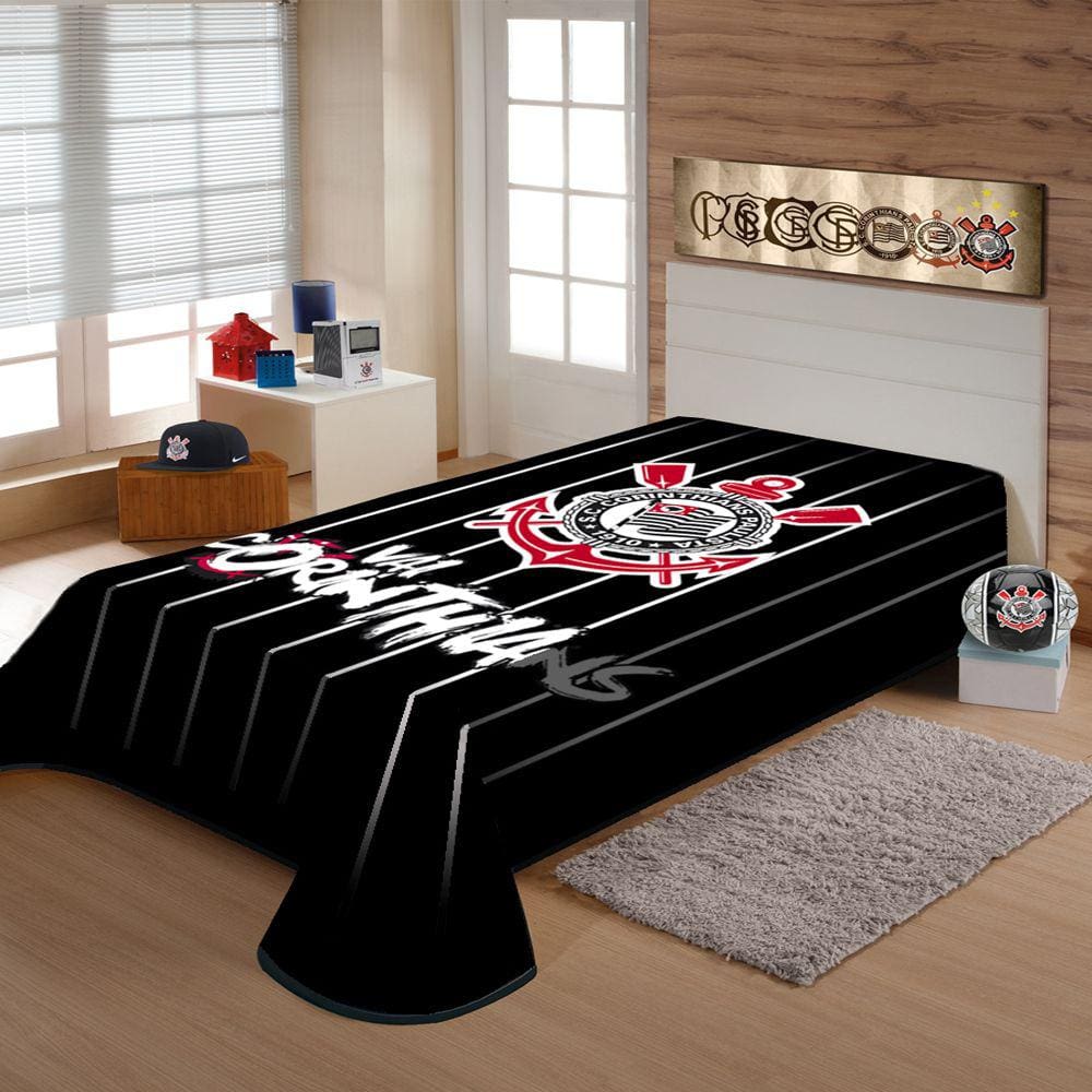 Cobertor Casal Jolitex Raschel Corinthians
