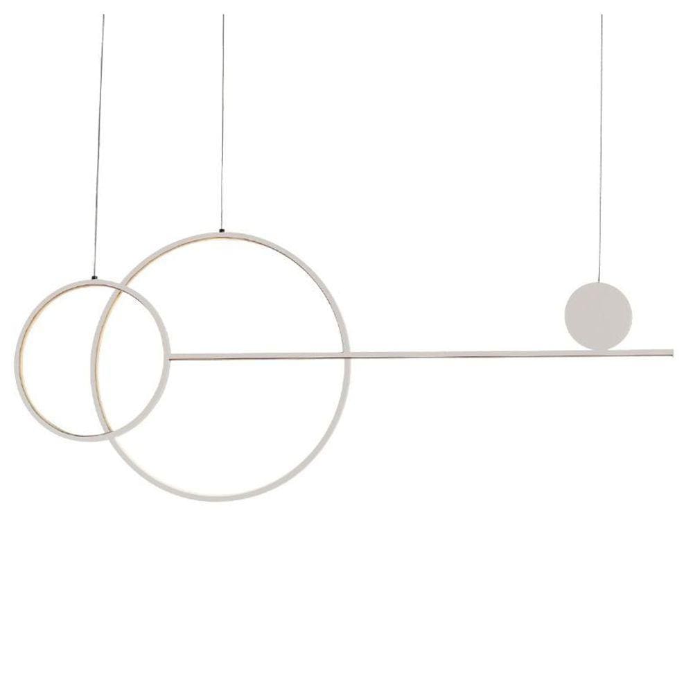 Lustre Pendente Quality Mallen 1627 Led Bivolt Branco