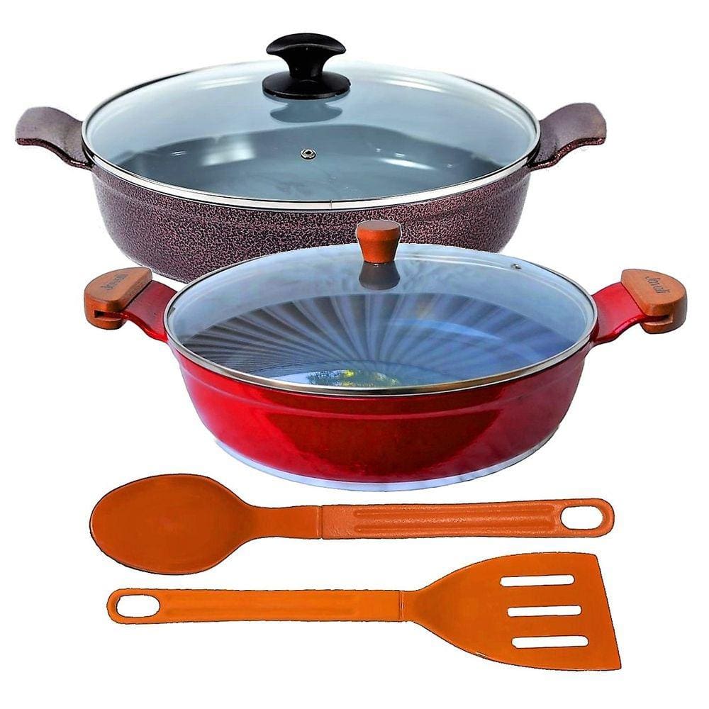 Jogo Frigideiras Antiaderente Usinado AA e AM 30cm T05 N06