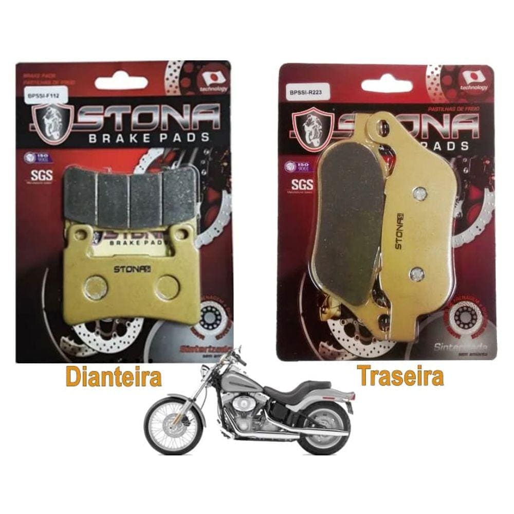 Kit pastilha freio Stona D/T FXST Softail Standard 1584 2017