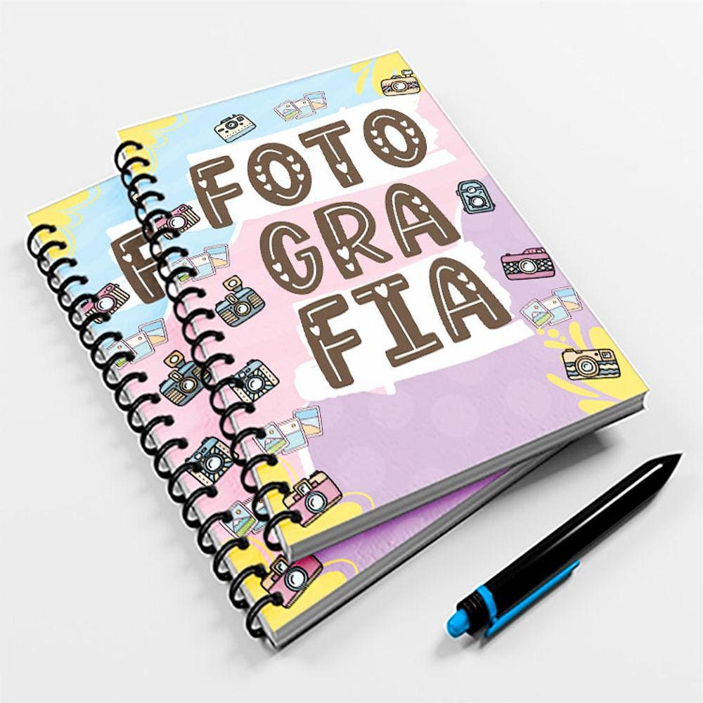 Caderno Universitário Color 96fls Profissão Fotografia