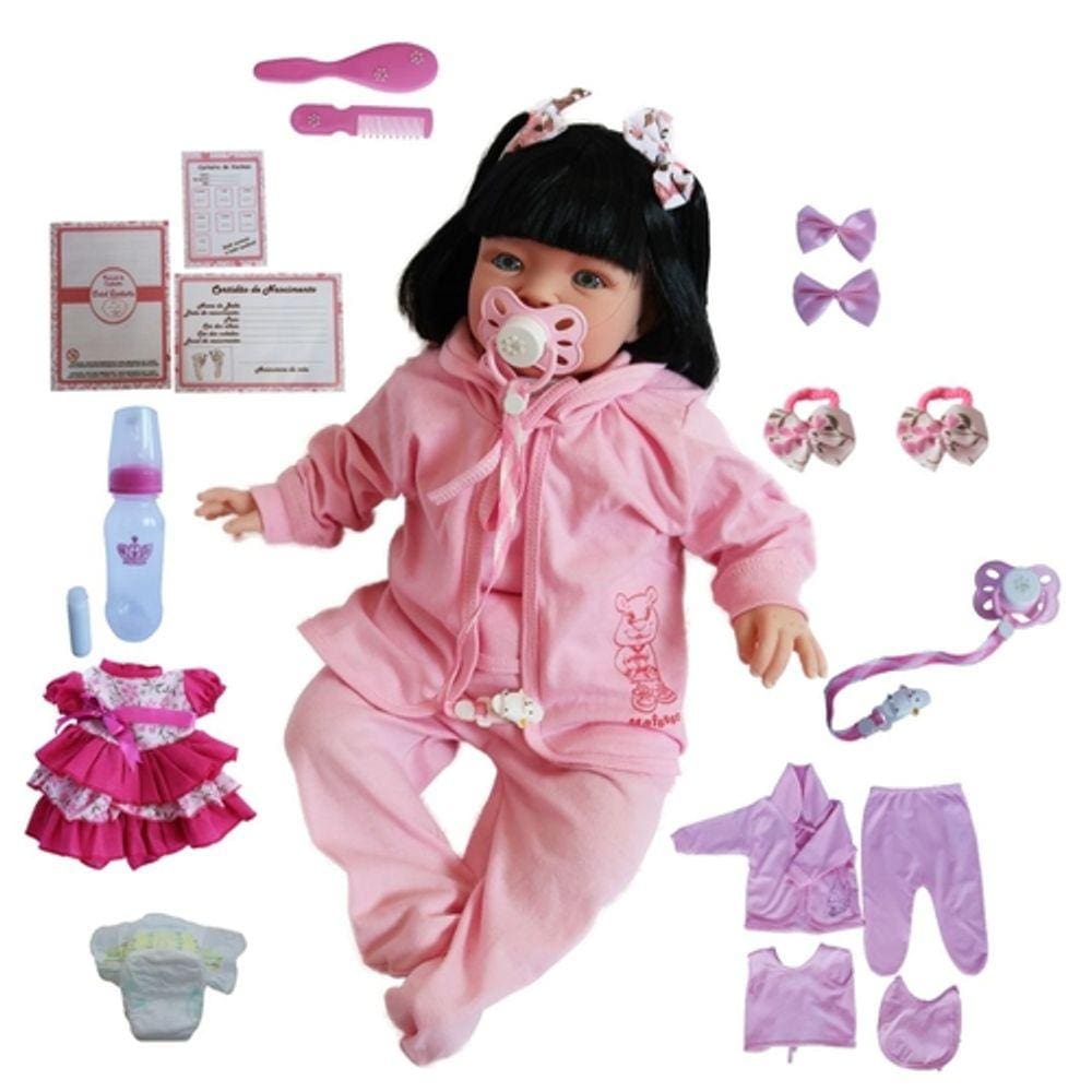 Boneca Bebe Reborn Menina Turbante Silicone Barata Realista - Cegonha Reborn  Dolls - Boneca Reborn - Magazine Luiza