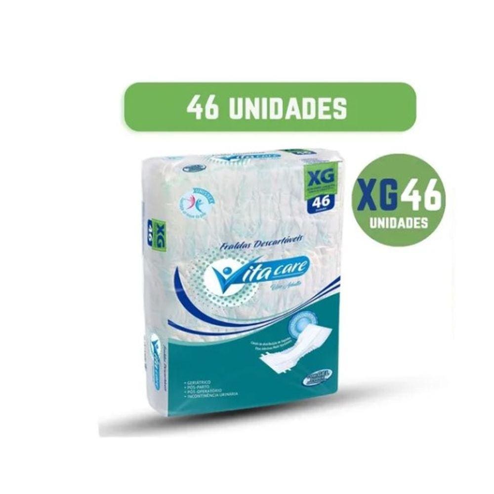 Fralda Geria Vita Care Xg C/46