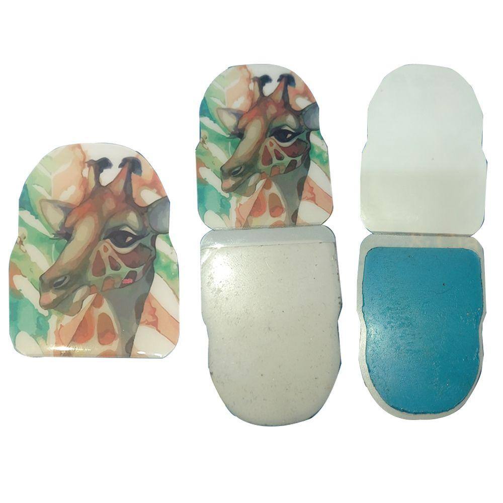 Kit 4 Suporte Adesivo Personalizado Multifunções Reutilizável Lavável Dupla-Face Extra Forte