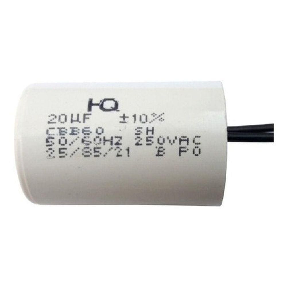 Capacitor Para Ventilador 2 Fios 20uf 50/60hz 250v