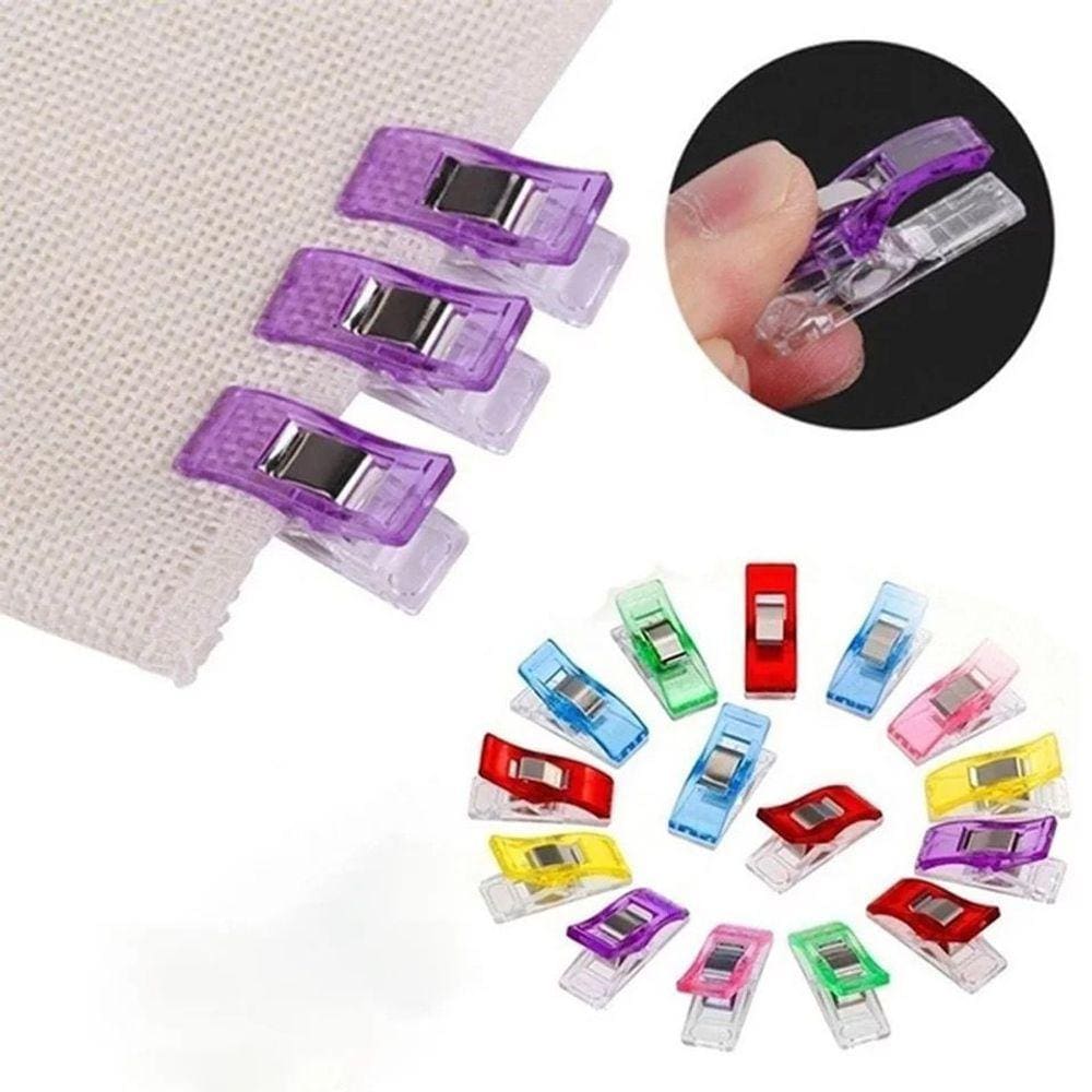10 Mini Prendedor Clips Wonder Prender Tecidos Cartonagem Colorido