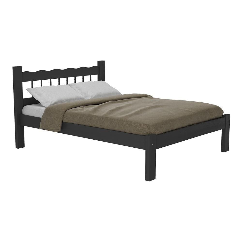 Cama Casal Para Colchão 128/138X188Cm Capri Cr4140 Preta
