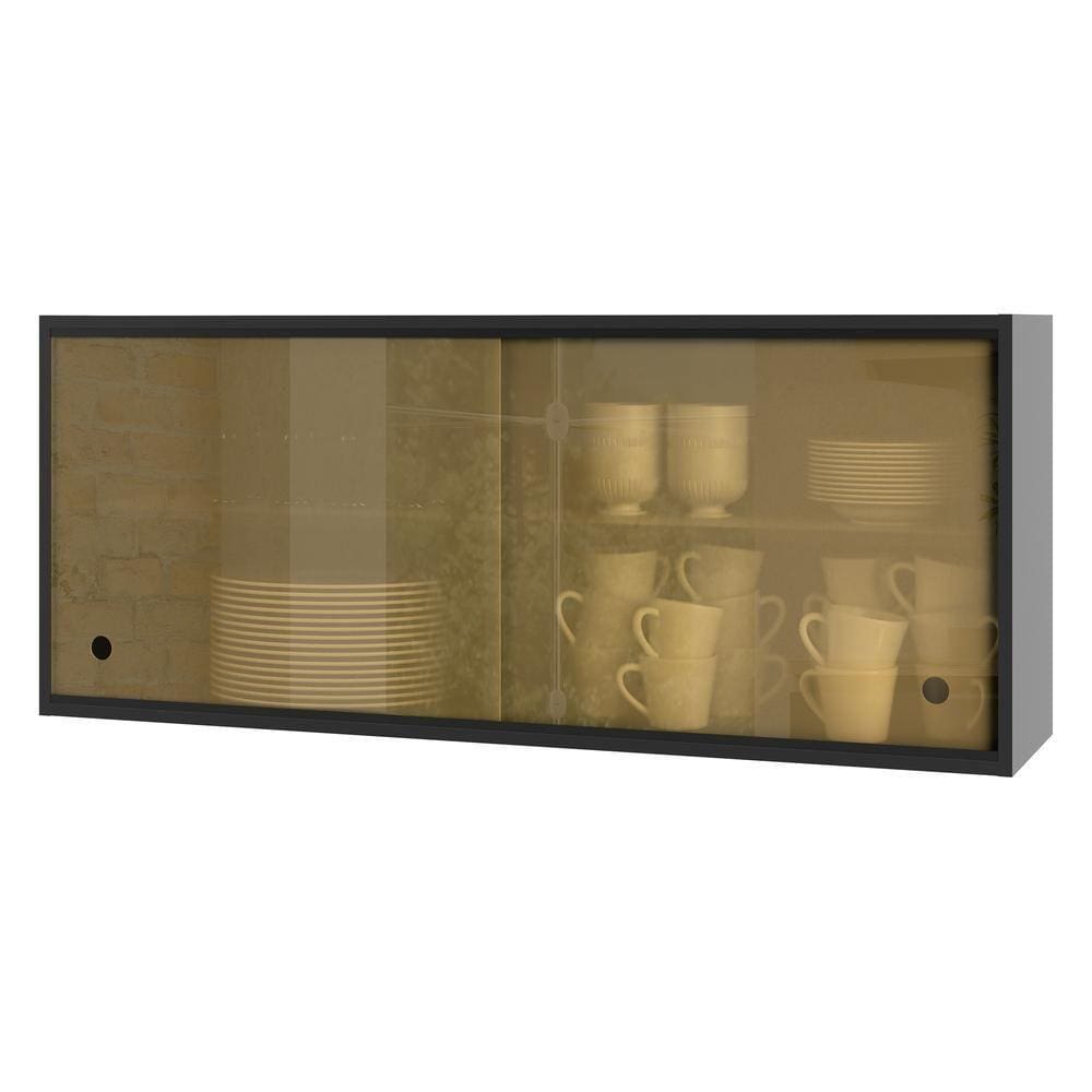 Armário De Cozinha Aéreo 120cm Cr6266 Preto