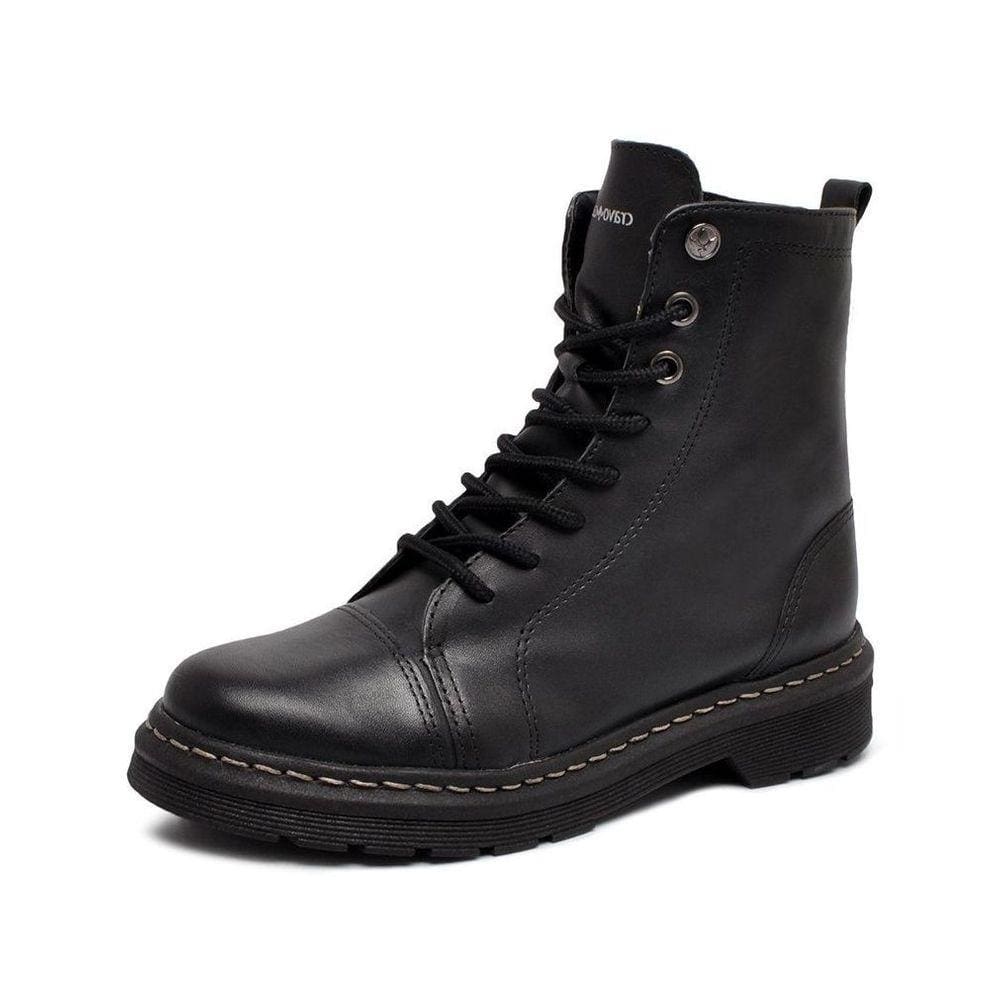 Bota Feminina Cravo E Canela Couro 85653