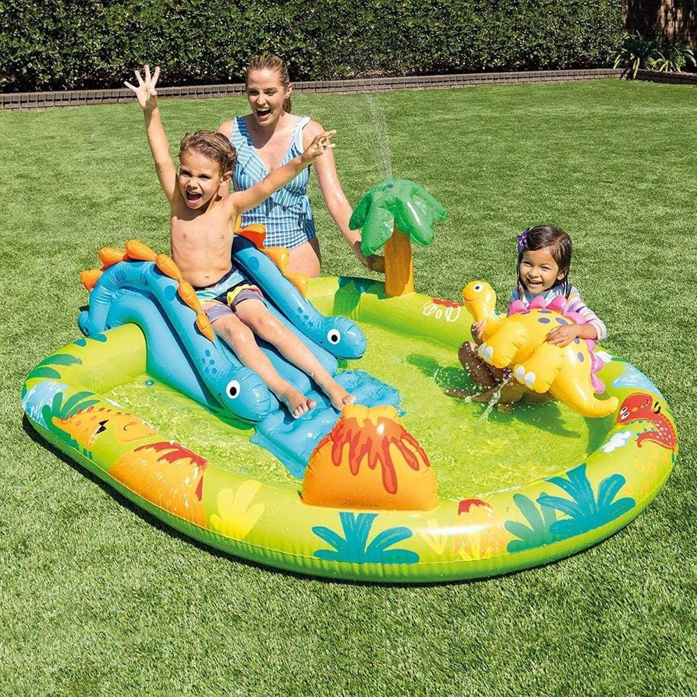 Piscina Inflável Infantil Dinossauro 191x152x58cm - Intex