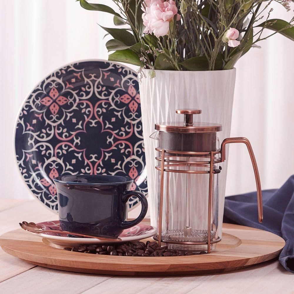 Cafeteira Francesa Em Vidro E Aço Inox 350 Ml Oxford