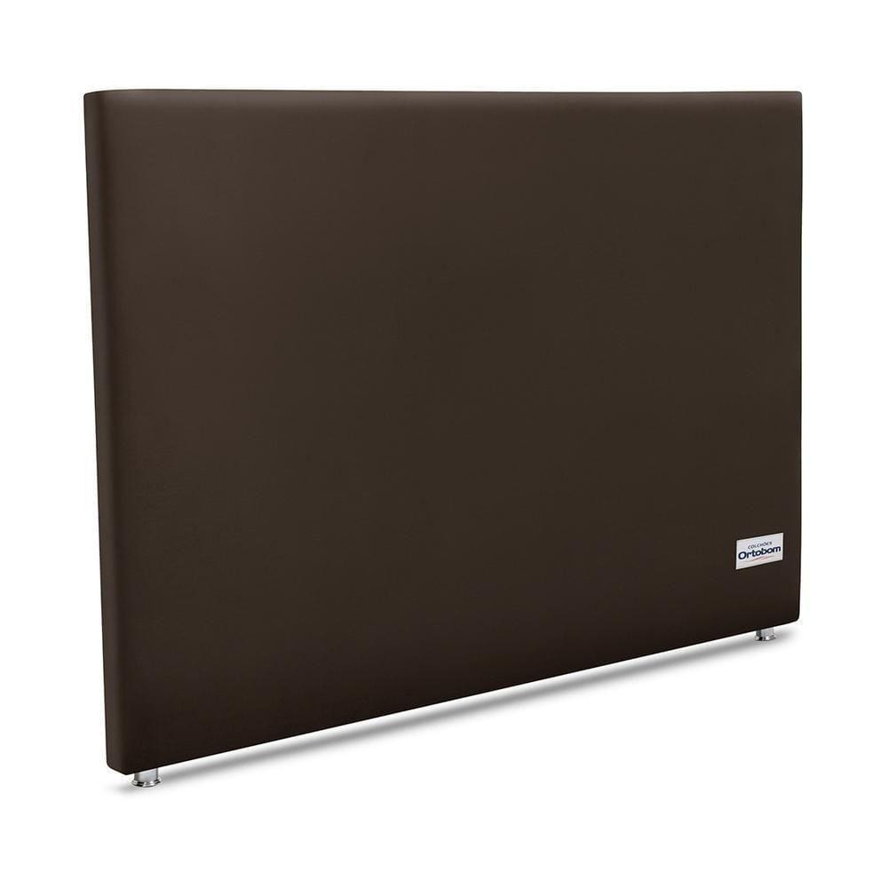 Cabeceira Sena Veluto Marrom Casal 12x140x125 Camurça