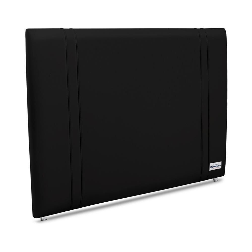 Cabeceira Tamisa Facto Preto Super King 8x195x125