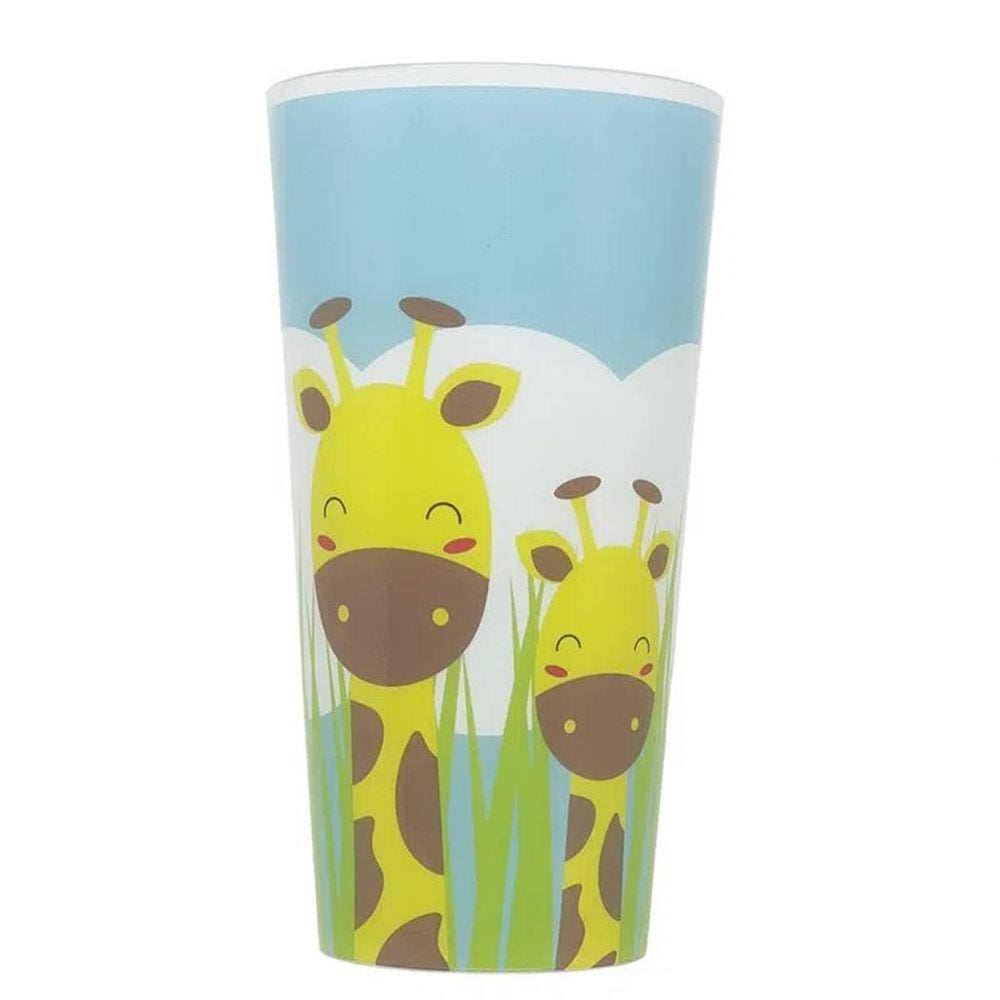 Copo Infantil Com Tampa Eco Girafa 400ml - Giro Baby
