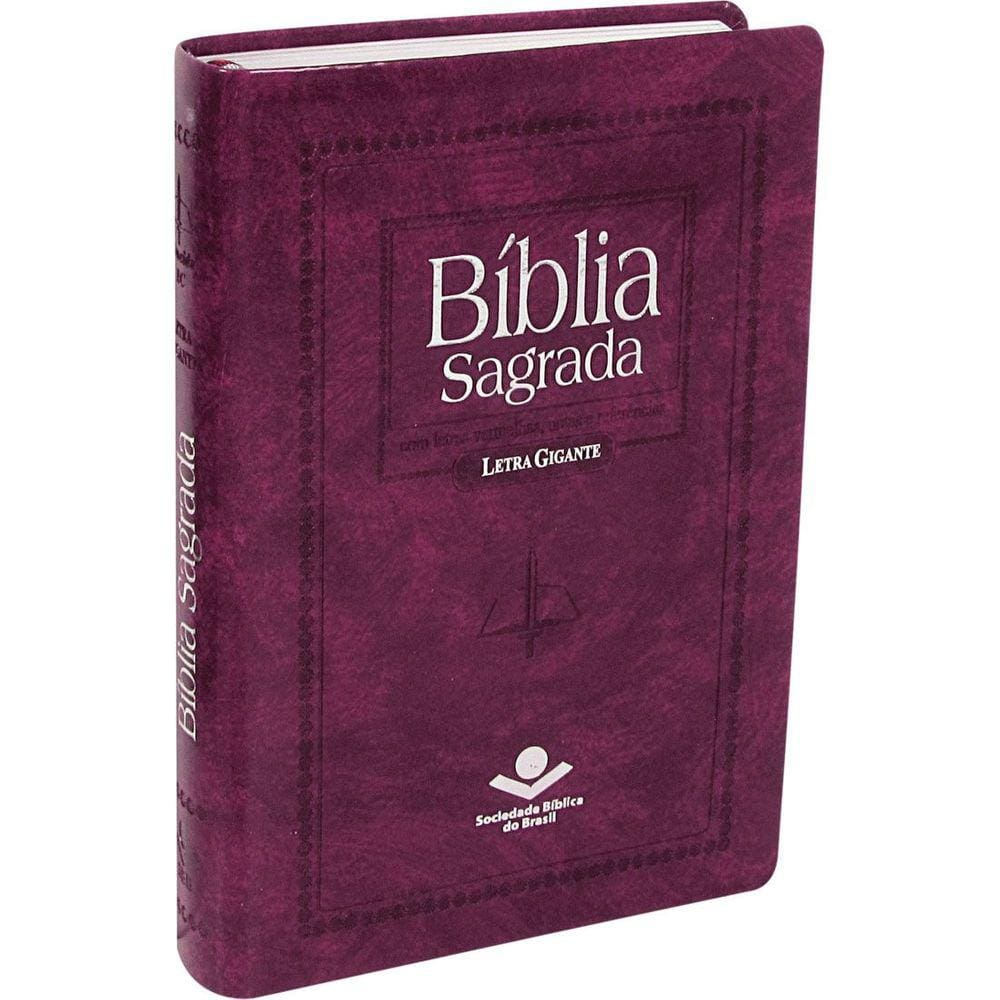 Biblia Letra Gigante Rc Luxo Purpura Nobre C Indice