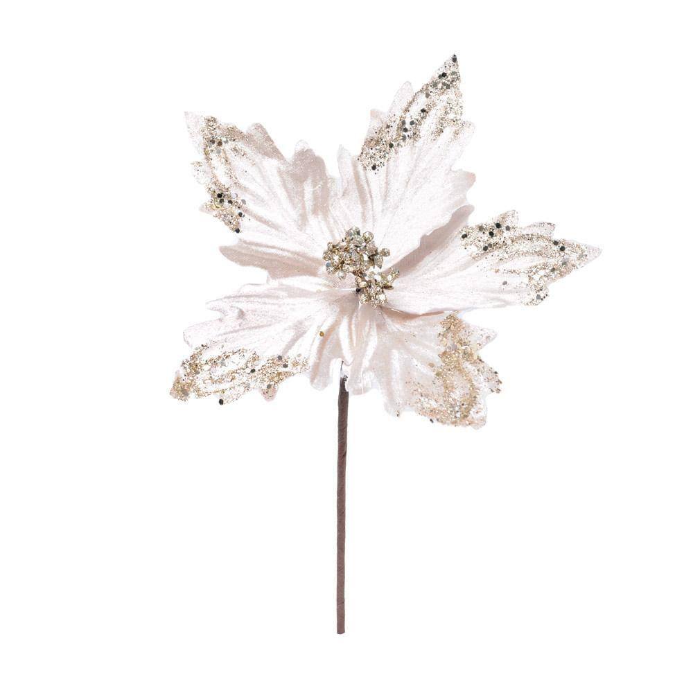 Poinsetia Flor Decorativa 30x21x21cm Unidade