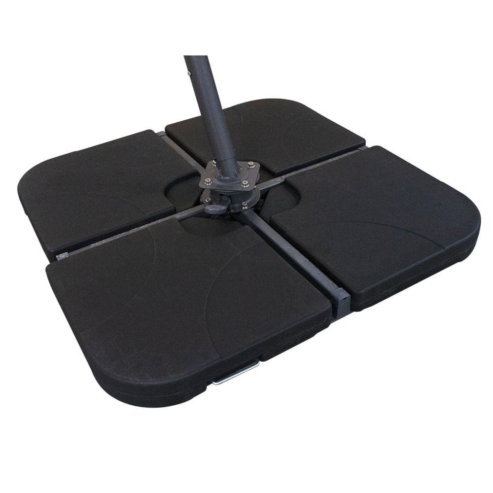 Base de Ombrelone Central Quadrada Rivatti 165 Preto