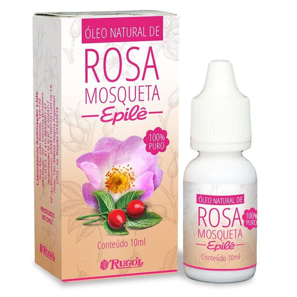 Oleo Natural Epilê Rosa Mosqueta 10Ml Rugol