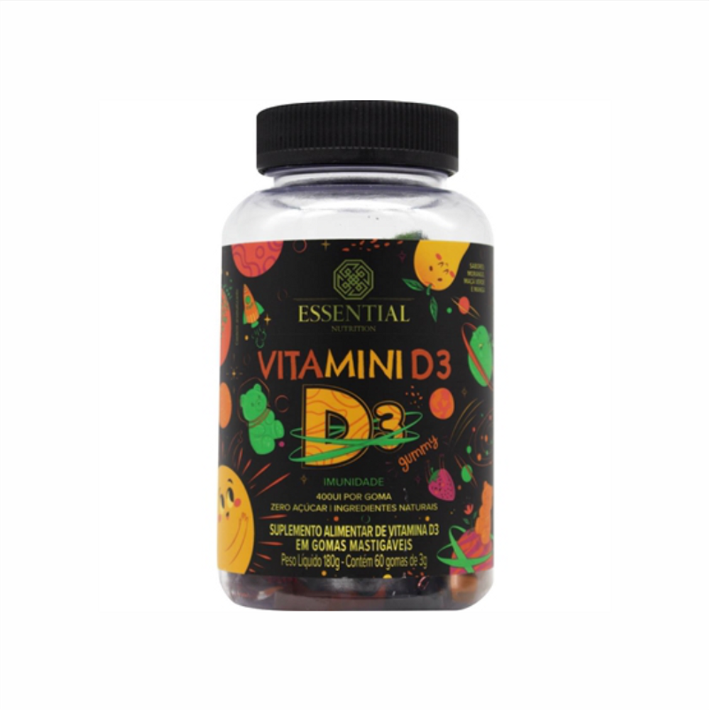 Kit 2X: Vitamini D Essential Nutrition 60 Gomas