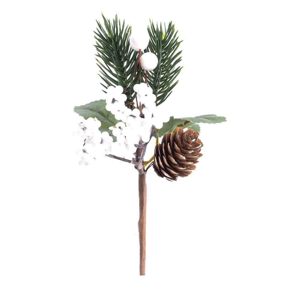 Pick Ntalino C/folhas/frutas/pinhas 1un 18x8x6cm 1102703