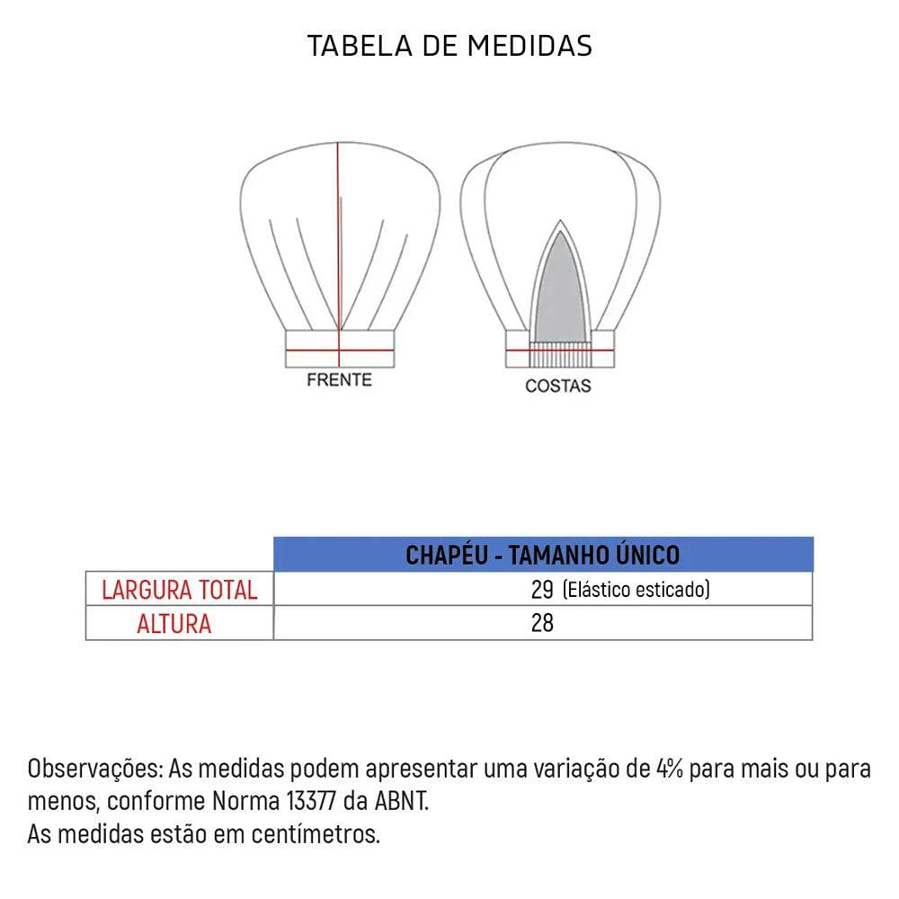 Chapéu Chefe de Cozinha