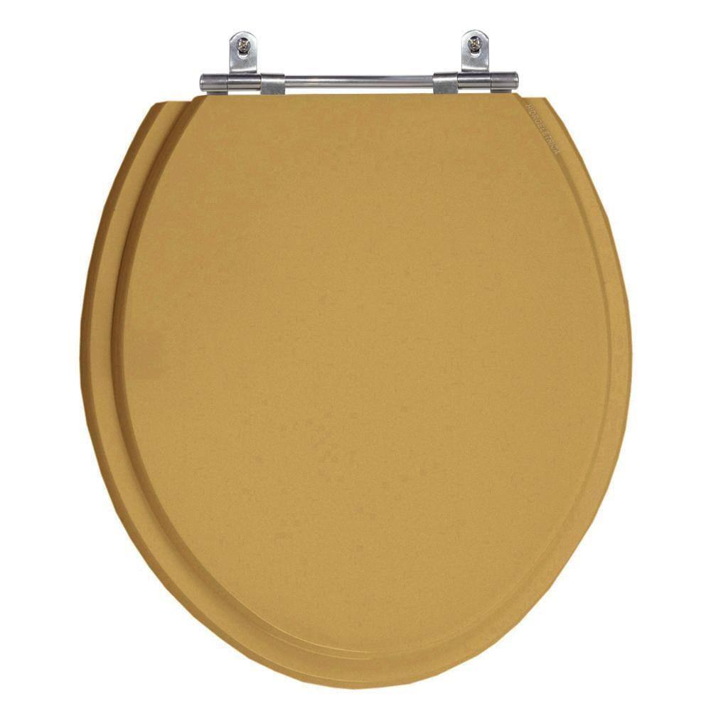 Assento Laqueado Oval Pêssegotampa Vaso Universal Mdf 6Lpf