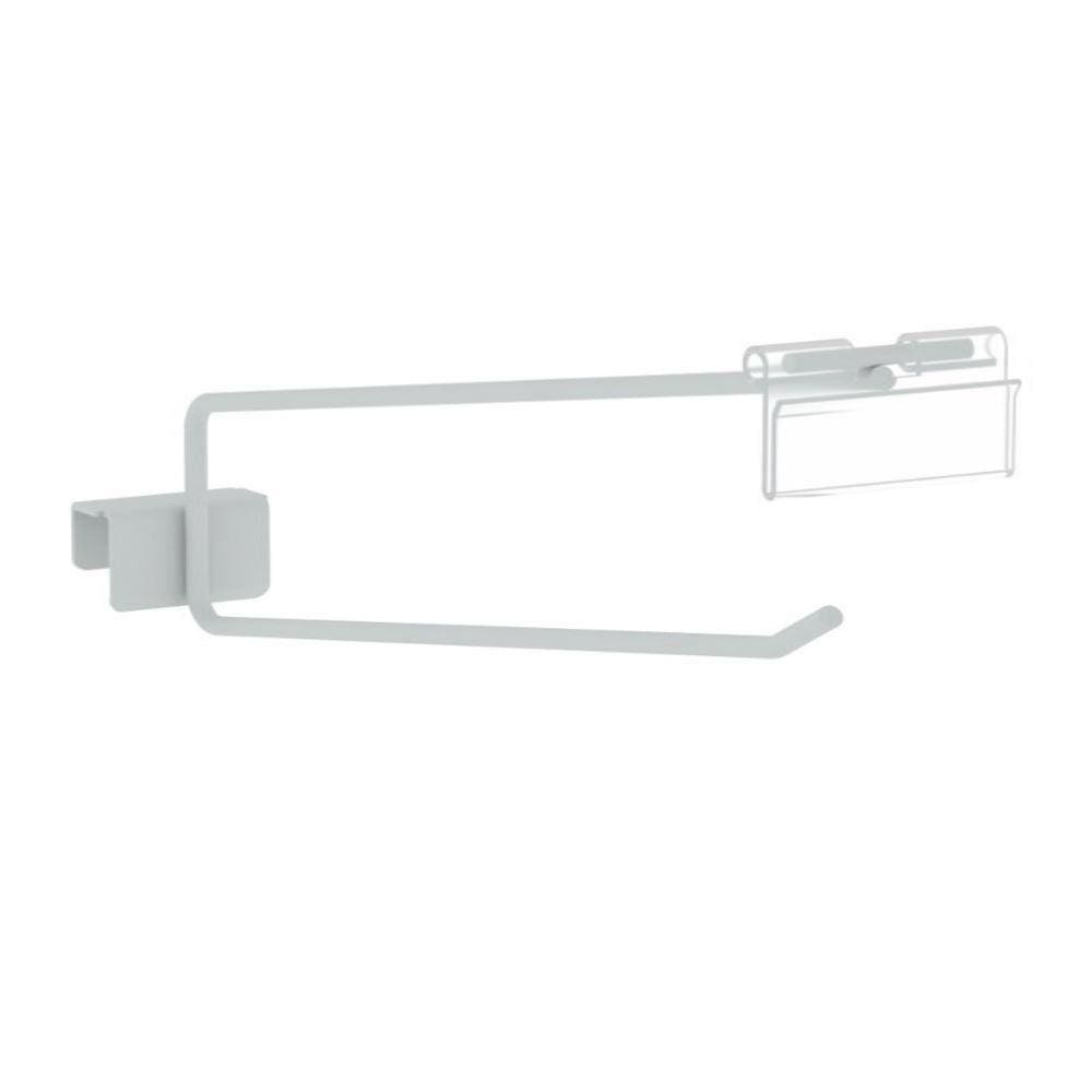 Gancheira Simples Amapa Com Porta Etiqueta 25Cm Branco