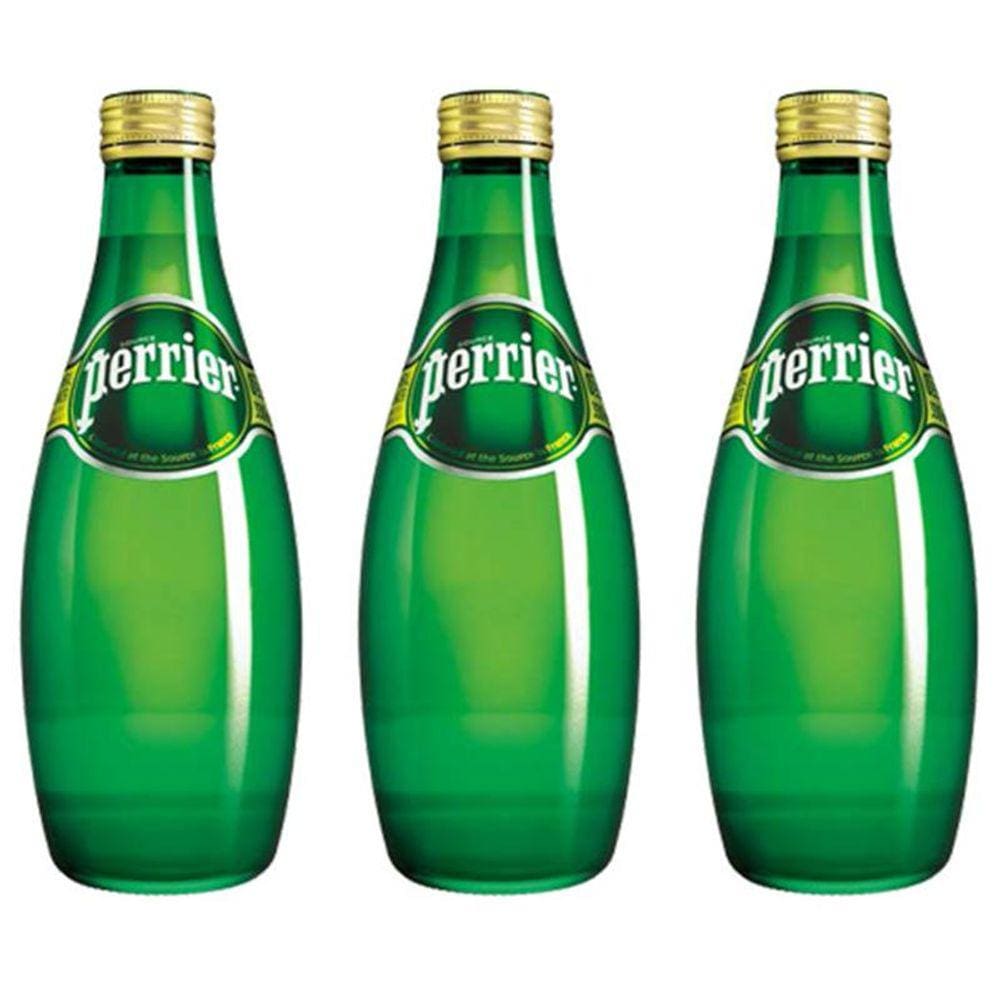 Água Mineral Perrier Gaseificada 330ml 03 Unidades